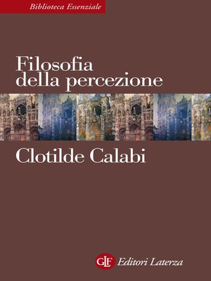cover image of Filosofia della percezione